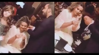 أول فيديو من حفل زفاف الفنان “عماد الدراج” من زوجته الشمالية الأم لثلاثة بنات