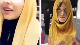 خليجية تقوم بشراء حجاب من الذهب يزن 2 كيلو غرام تثير الجدل بنشرها فيديو وهي ترتديه
